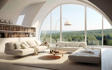 Wall Mural - Modern living room with window