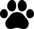 dot cute paw footprint lettter sign symbol