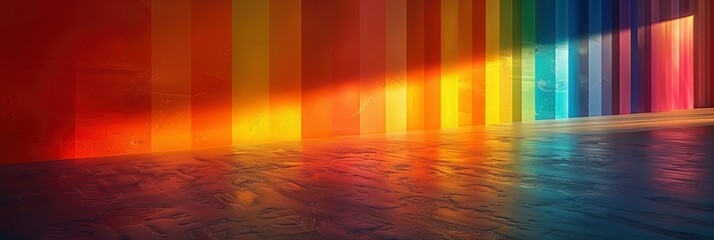 Wall Mural - Rainbow spectrum pattern with smooth color transitions, Background Image, Background For Banner