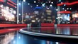 © Khuram Ibn Sabir - Blurry News Studio Floor And Stage - Unfocused Background
