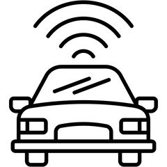 Wall Mural - Autonomous Vehicle Icon