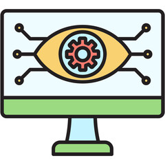 Sticker - Computer Vision Illustration