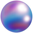 3d pink blue red jewelry pearl gem ball. Cute soft holographic bright gradient dreamy core y2k sphere. Sea shell mermaid	
