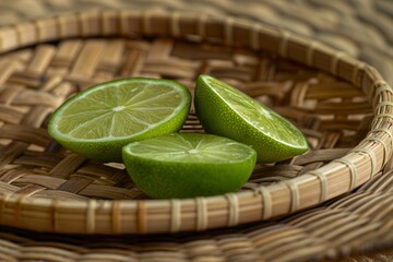 Poster - Limes in a basket