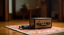 A Miniature Travel Suitcase