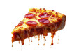 © Tarek - Pizza Slice with Cheese Dropping: Transparent Background PNG