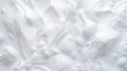 Wall Mural - Abstract background white soapy foam texture. Shampoo foam with bubbles