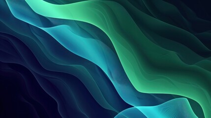 Wall Mural - abstract background. Blurred blue color wave design.