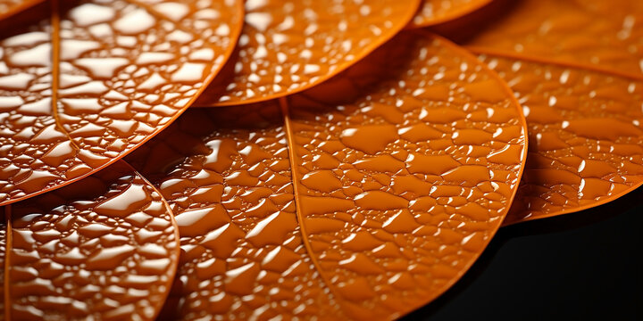 Extreme closeup leather with orange peel texture