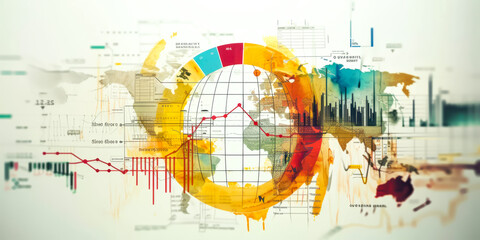 money graph finance, art diagram, economy