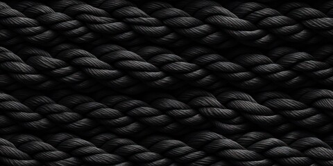 Wall Mural - Black rope pattern seamless texture