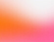 Orange pink white grainy background, abstract blurred color gradient noise texture banner poster backdrop, copy space
