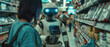 © Pongsapak - Customers Ignore Sales Associate for Charismatic Robot Spokesperson
