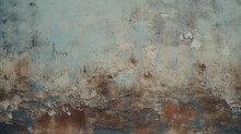 A Textured Surface Of An Aged Wall With Peeling Paint. Suitable For Backgrounds Or Grunge Design Elements