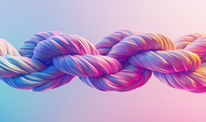 Poster - a colored rainbow metallic 3d design, soft color blending, holographic luminous style.