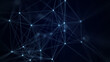 © Lin1800 - Modern design of network connection structure. Abstract background with interlacing dots and lines. 3D rendering.