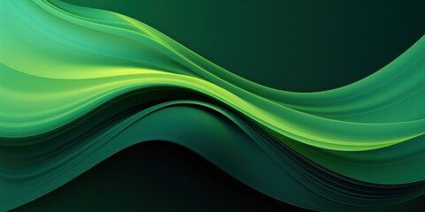 Wall Mural - Green organic lines as abstract wallpaper background