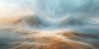 Whirling Sandstorm Creates Surreal Natural Dreamscape in Desert Landscape. Concept Landscape Photography, Natural Phenomena, Surreal Landscapes