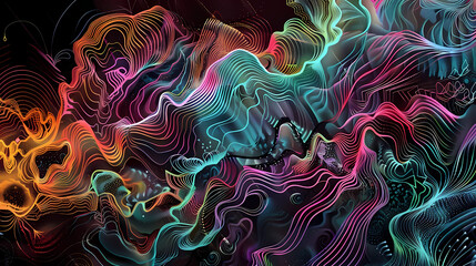 Vibrant Abstract Cosmic Artwork Background