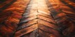 Exquisite herringbone parquet wood floor harmonizing traditional craftsmanship and modern design. Concept Wood Flooring, Herringbone Pattern, Traditional Craftsmanship, Modern Design