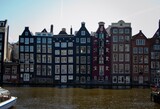 Fototapeta Młodzieżowe - historische Fassaden in Amsterdam