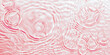Abstract pink water surface with ripple effect, creating a serene and tranquil pattern