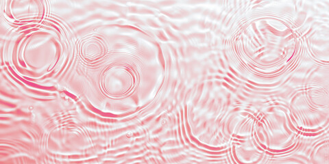 Leinwandbilder - Abstract pink water surface with ripple effect, creating a serene and tranquil pattern