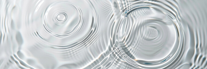 Leinwandbilder - intricate ripples formed by water on a smooth surface. The water ripples create a mesmerizing pattern that showcases the dynamic nature of water movement