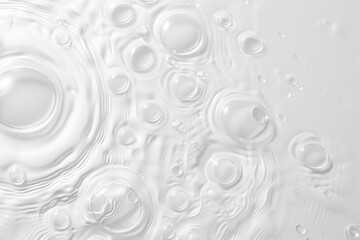 Poster - water bubbles on a surface, capturing the natural formation and movement of the bubbles