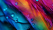Abstract light color soft feather blur bokeh style background,,
A close up of a colorful peacock's feathers
