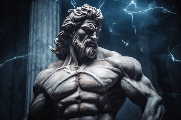  Generative AI picture Abstract modern art sculpture futuristic stylish design