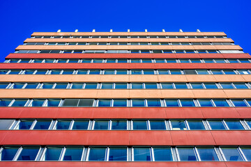 Canvas Print - typical windows at an office building