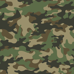 Wall Mural - army background camouflage vector illustration seamless modern pattern for textile