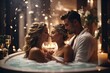 © LIFE LINE - Couple in love enjoys a romantic spa experience