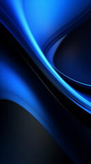 Abstract blue gradient textured background with dynamic, technology background, glowing light rays, soft waves