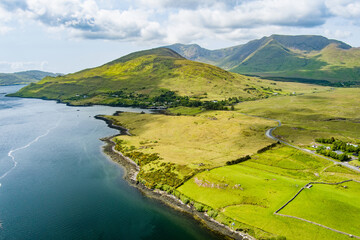killary harbour or killary fjord, a stunning fjord in the west of ireland. north connemara's spectac
