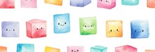 Children's Pattern Colored Cubes
