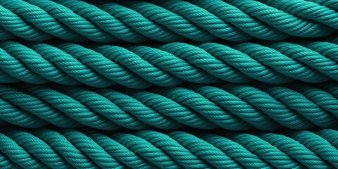 Wall Mural - Teal rope pattern seamless texture