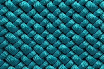 Wall Mural - Teal rope pattern seamless texture