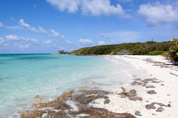 Wall Mural - Little Stirrup Cay Empty Beach And Turquoise Color Waters