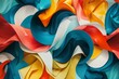 A vibrant abstract composition of swirling colors and shapes, creating a mesmerizing and eye-catching wallpaper perfect for modern spaces