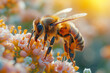 Eco-changemakers leading initiatives to protect pollinators, recognizing their vital role in maintaining ecosystem balance. Concept of pollinator conservation. Generative Ai.