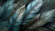 Abstrakcyjne tło w niebieskie pióra, tapeta