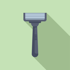 Canvas Print - Cosmetic razor icon flat vector. Spa beauty clean. Cosmetic nature light