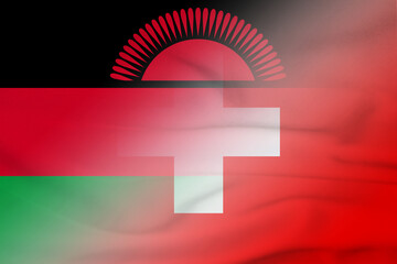 Malawi and Switzerland government flag international relations CHE MWI