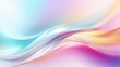 © StockKing - Ethereal Rainbow Hues Blend in Abstract Iridescent Pearlescent Wave Background
