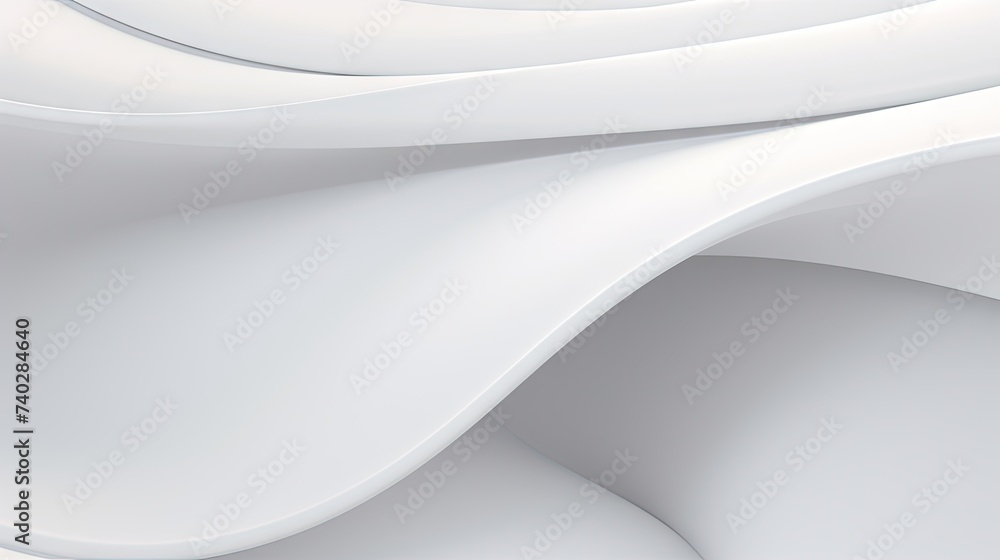 Elegant White Abstract Background with Flowing Smooth Lines and Curved ...