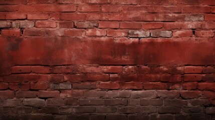 Wall Mural - Vibrant Red Brick Wall Texture Background for Classic Architecture and Urban Design Concepts