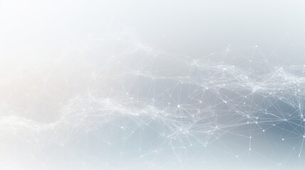 Futuristic White and Blue Abstract Digital Background with Interconnected Lines