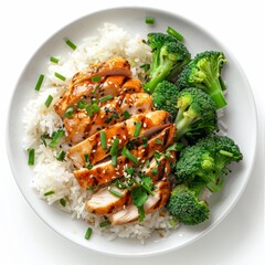 Wall Mural - Chicken rice broccoli bodybuilder meal